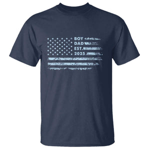 Boy Dad Est 2025 T Shirt American Flag First Fathers Day TS10 Navy Print Your Wear