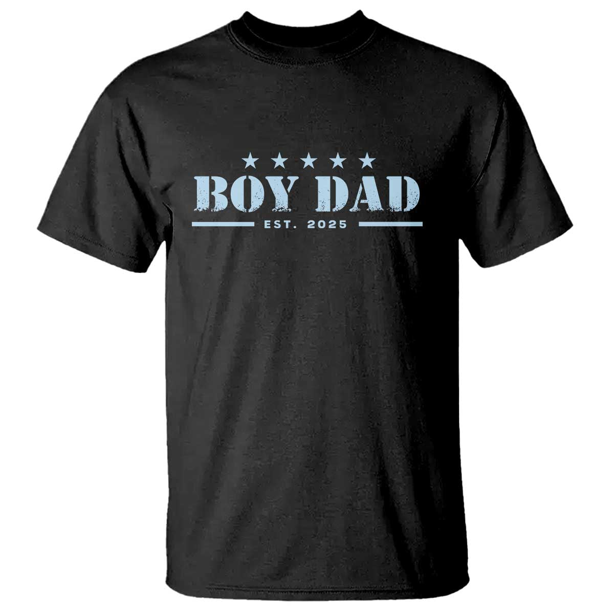 Boy Dad Est 2025 T Shirt Expecting Baby Boy 2025 TS10 Black Print Your Wear