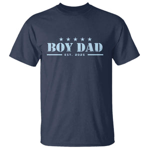 Boy Dad Est 2025 T Shirt Expecting Baby Boy 2025 TS10 Navy Print Your Wear