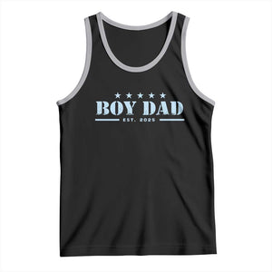 Boy Dad Est 2025 Tank Top Expecting Baby Boy 2025 TS10 Black Athletic Heather Print Your Wear