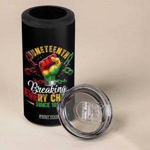 Breaking Every Chain Since 1865 Juneteenth 4 in 1 Can Cooler Tumbler Celebrating Black Freedom TS10 Print Your Wear