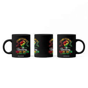 Breaking Every Chain Since 1865 Juneteenth Coffee Mug Celebrating Black Freedom TS10 Print Your Wear