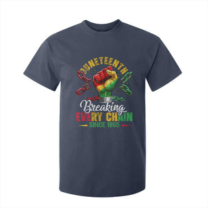 Breaking Every Chain Since 1865 Juneteenth T Shirt For Kid Celebrating Black Freedom TS10 Navy Print Your Wear