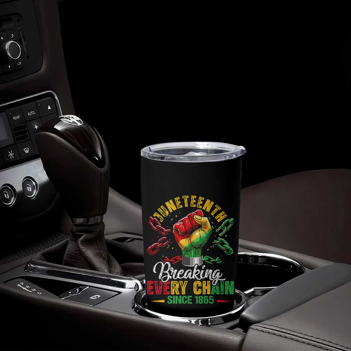 Breaking Every Chain Since 1865 Juneteenth Tumbler Cup Celebrating Black Freedom TS10 Print Your Wear
