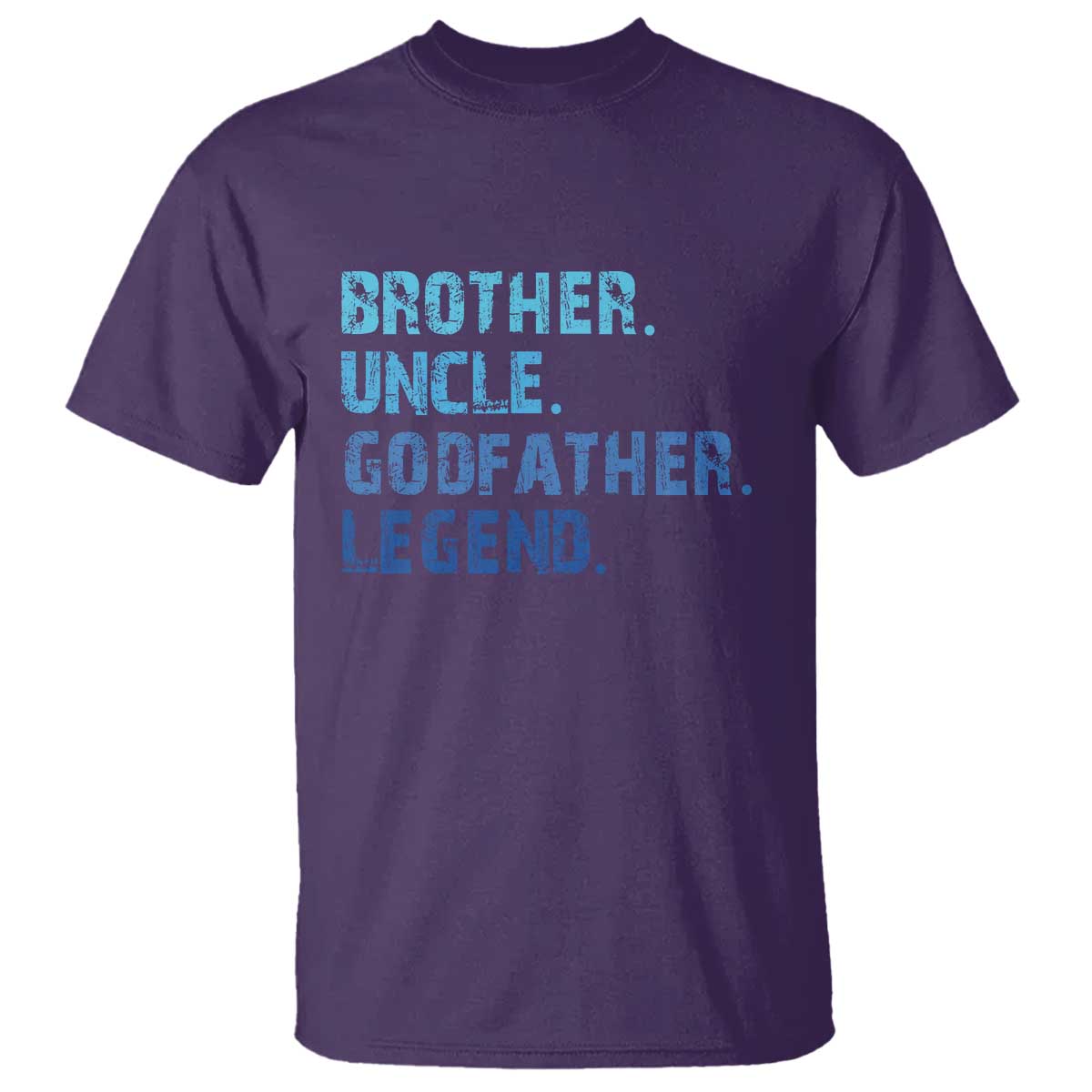 Brother Uncle Godfather Legend T Shirt Best Funny Uncle Fathers Day TS10 Purple Print Your Wear