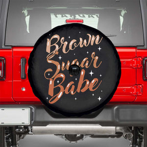 Brown Sugar Babe Spare Tire Cover Proud Woman Melanin Pride Black Girl TS10 Black Print Your Wear