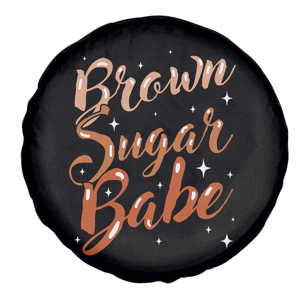 Brown Sugar Babe Spare Tire Cover Proud Woman Melanin Pride Black Girl TS10 Print Your Wear