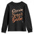 Brown Sugar Babe Youth Sweatshirt Proud Woman Melanin Pride Black Girl TS10 Black Print Your Wear