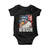 Bruh 'Merica Bald Eagle 4th of July Baby Onesie Patriotic USA Flag TS10 Black Print Your Wear