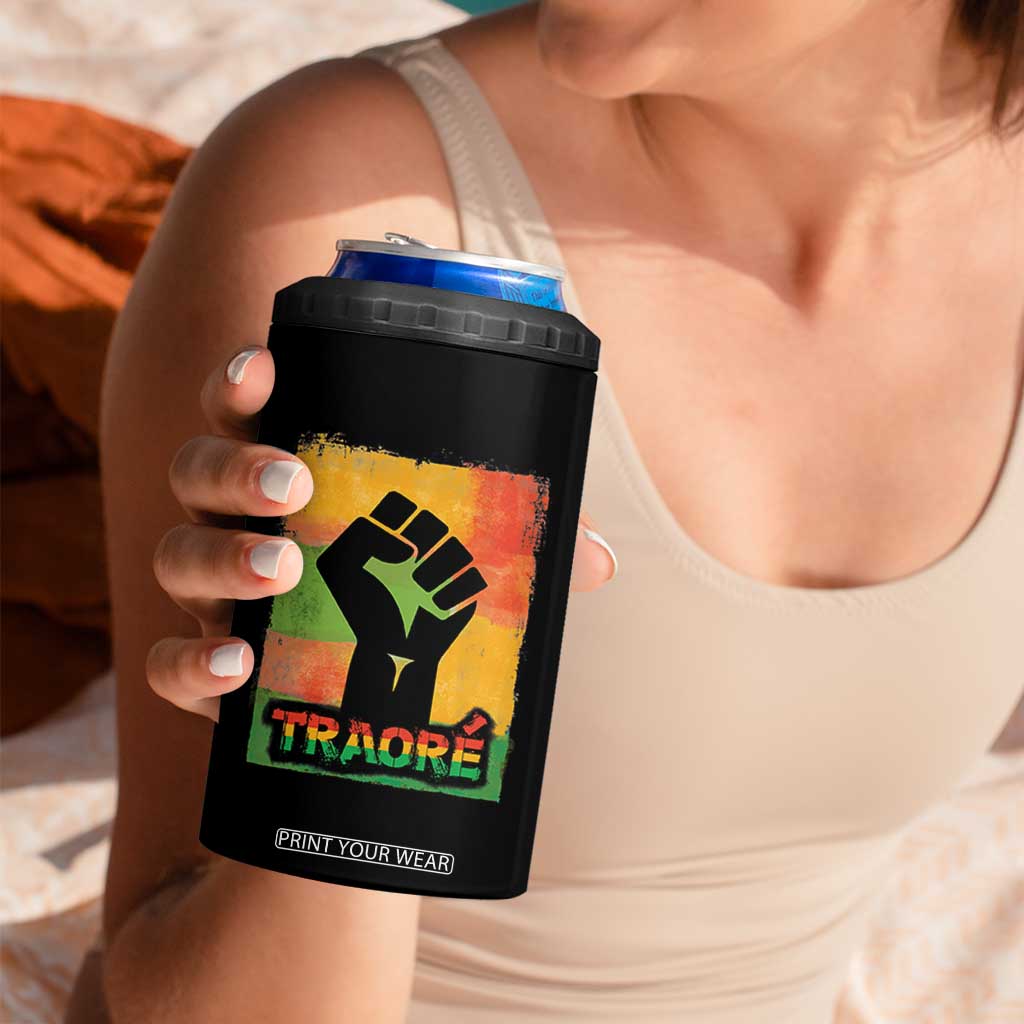 Burkina Faso Ibrahim Traoré 4 in 1 Can Cooler Tumbler TS10 Print Your Wear