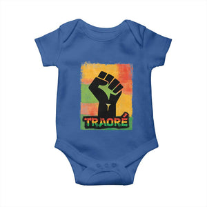 Burkina Faso Ibrahim Traoré Baby Onesie TS10 Royal Blue Print Your Wear