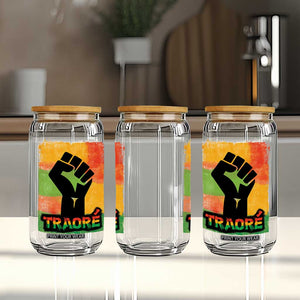 Burkina Faso Ibrahim Traoré Glass Can TS10 Print Your Wear