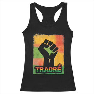 Burkina Faso Ibrahim Traoré Racerback Tank Top TS10 Black Print Your Wear