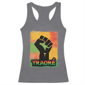 Burkina Faso Ibrahim Traoré Racerback Tank Top TS10 Charcoal Print Your Wear
