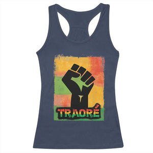 Burkina Faso Ibrahim Traoré Racerback Tank Top TS10 Navy Print Your Wear