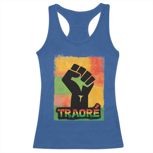 Burkina Faso Ibrahim Traoré Racerback Tank Top TS10 Royal Blue Print Your Wear