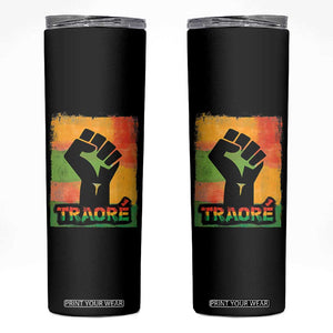 Burkina Faso Ibrahim Traoré Skinny Tumbler TS10 Black Print Your Wear
