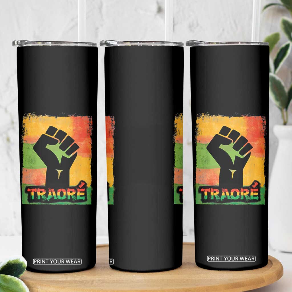 Burkina Faso Ibrahim Traoré Skinny Tumbler TS10 Print Your Wear