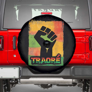 Burkina Faso Ibrahim Traoré Spare Tire Cover TS10 Black Print Your Wear