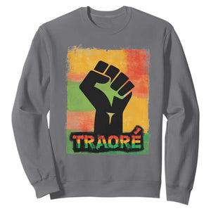 Burkina Faso Ibrahim Traoré Sweatshirt TS10 Charcoal Print Your Wear