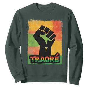 Burkina Faso Ibrahim Traoré Sweatshirt TS10 Dark Forest Green Print Your Wear