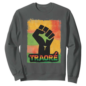 Burkina Faso Ibrahim Traoré Sweatshirt TS10 Dark Heather Print Your Wear