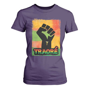 Burkina Faso Ibrahim Traoré T Shirt For Women TS10 Purple Print Your Wear
