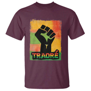 Burkina Faso Ibrahim Traoré T Shirt TS10 Maroon Print Your Wear