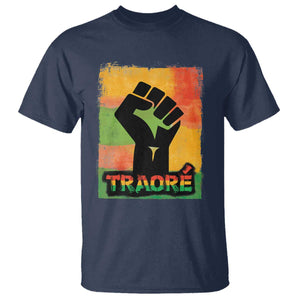 Burkina Faso Ibrahim Traoré T Shirt TS10 Navy Print Your Wear