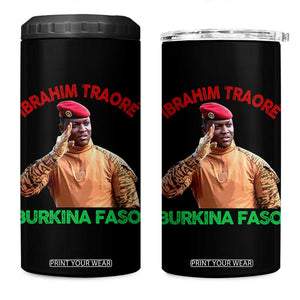 Burkina Faso Ibrahim Traoré Thomas Sankara 4 in 1 Can Cooler Tumbler TS10 One Size: 16 oz Black Print Your Wear