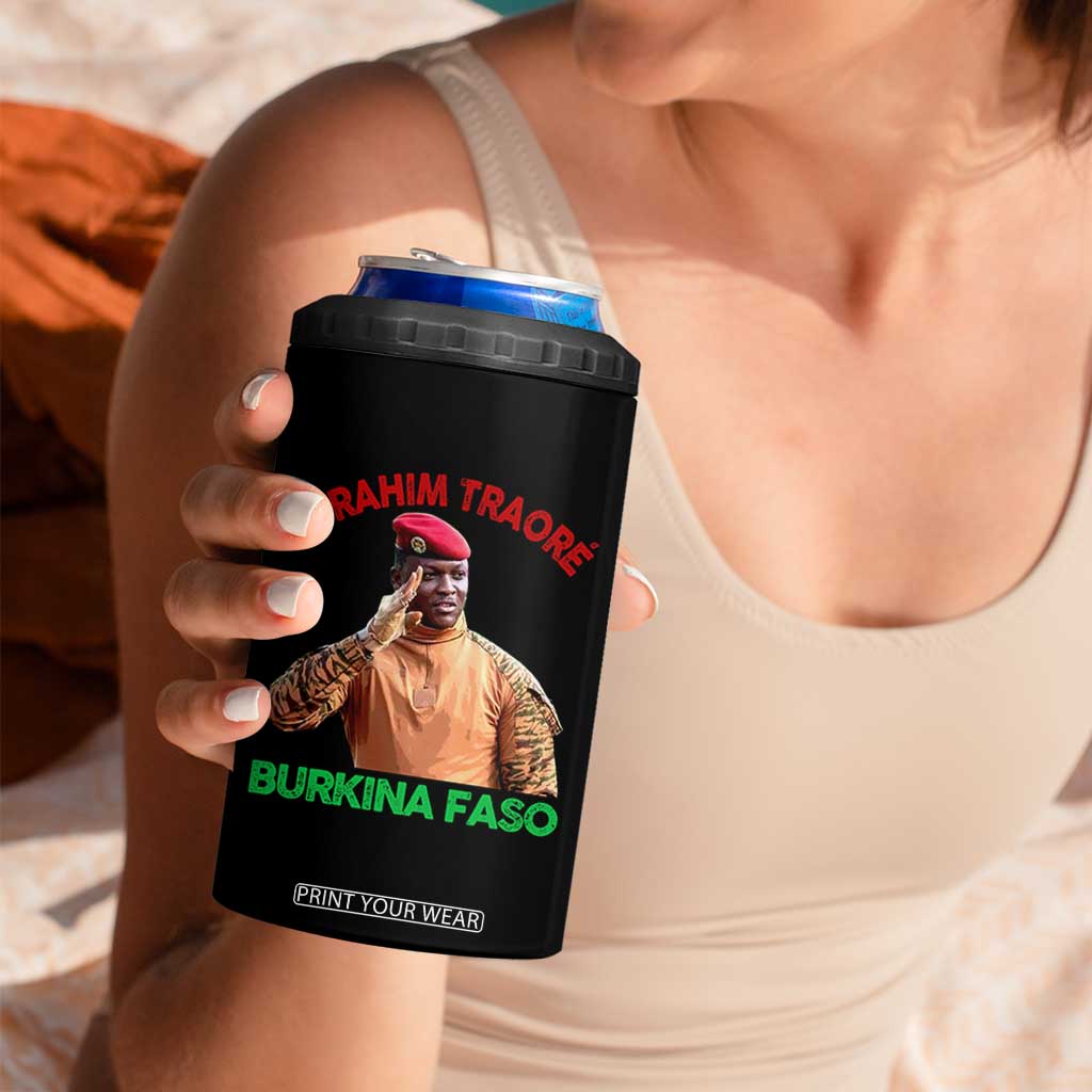 Burkina Faso Ibrahim Traoré Thomas Sankara 4 in 1 Can Cooler Tumbler TS10 Print Your Wear
