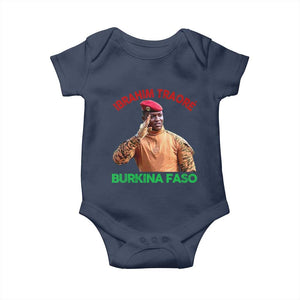Burkina Faso Ibrahim Traoré Thomas Sankara Baby Onesie TS10 Navy Print Your Wear