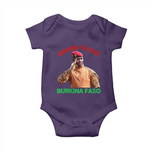 Burkina Faso Ibrahim Traoré Thomas Sankara Baby Onesie TS10 Purple Print Your Wear