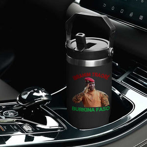 Burkina Faso Ibrahim Traoré Thomas Sankara Flip Straw Tumbler TS10 Print Your Wear