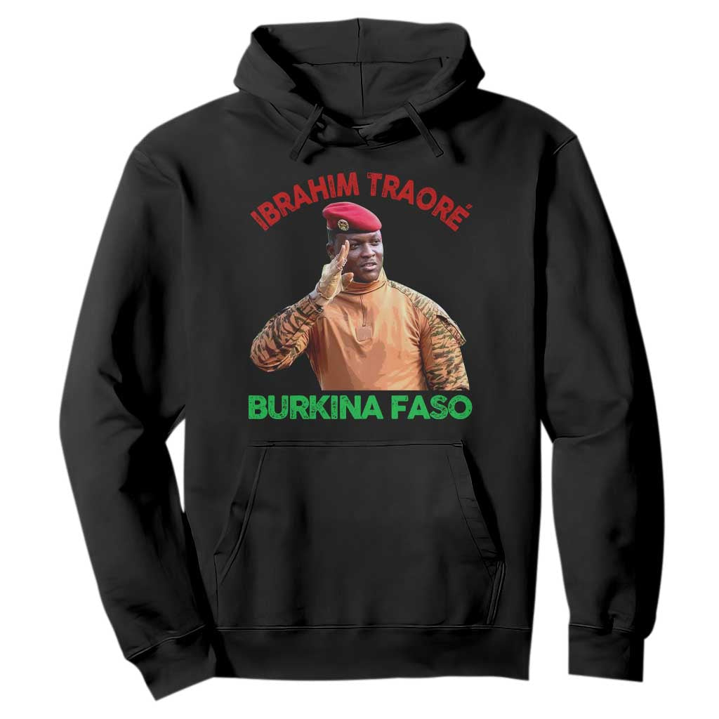 Burkina Faso Ibrahim Traoré Thomas Sankara Hoodie TS10 Black Print Your Wear