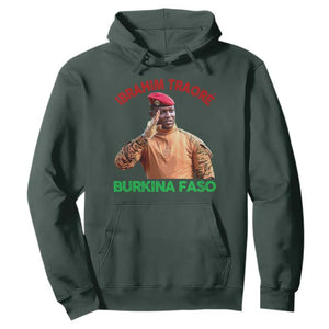 Burkina Faso Ibrahim Traoré Thomas Sankara Hoodie TS10 Dark Forest Green Print Your Wear