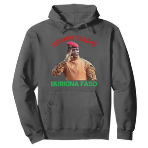 Burkina Faso Ibrahim Traoré Thomas Sankara Hoodie TS10 Dark Heather Print Your Wear