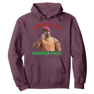 Burkina Faso Ibrahim Traoré Thomas Sankara Hoodie TS10 Maroon Print Your Wear