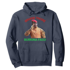 Burkina Faso Ibrahim Traoré Thomas Sankara Hoodie TS10 Navy Print Your Wear