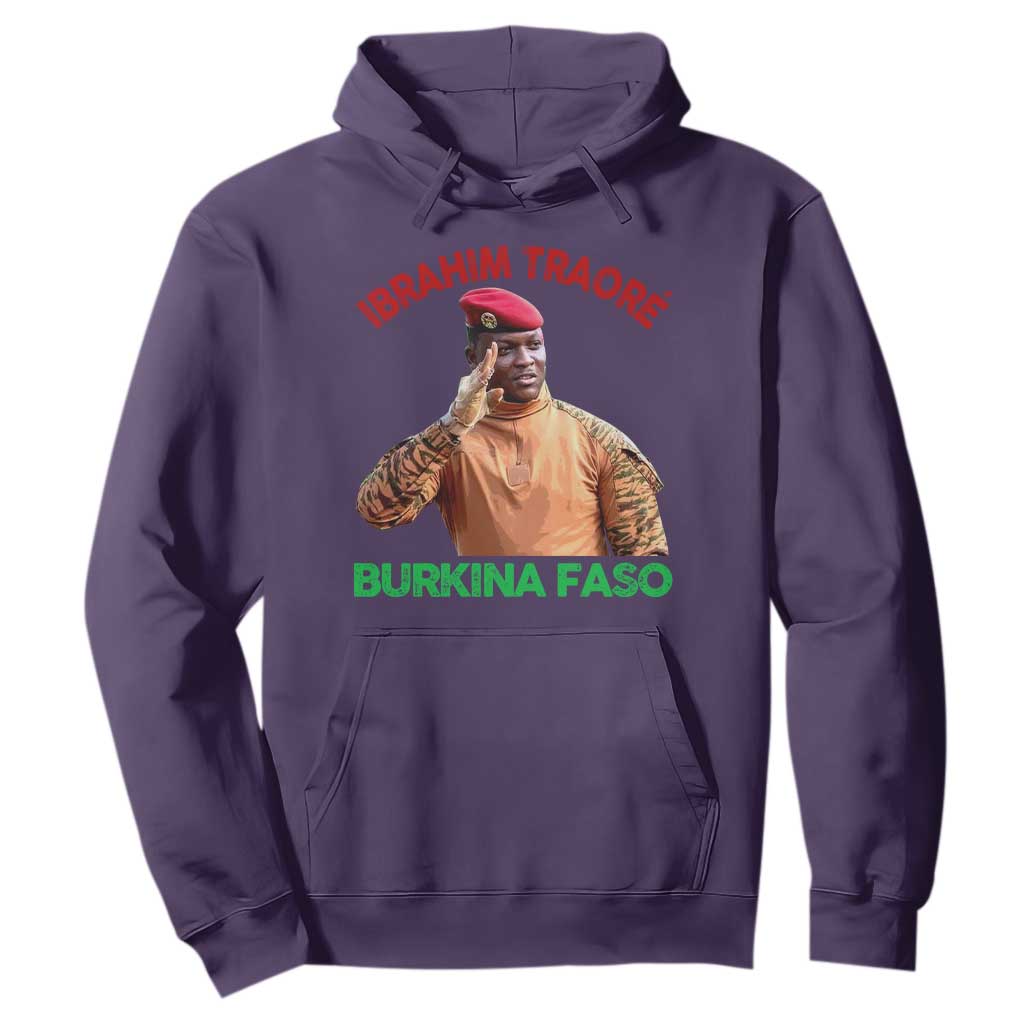 Burkina Faso Ibrahim Traoré Thomas Sankara Hoodie TS10 Purple Print Your Wear