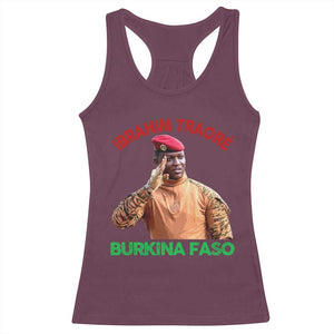 Burkina Faso Ibrahim Traoré Thomas Sankara Racerback Tank Top TS10 Maroon Print Your Wear