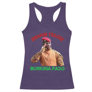 Burkina Faso Ibrahim Traoré Thomas Sankara Racerback Tank Top TS10 Purple Print Your Wear