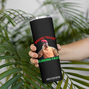 Burkina Faso Ibrahim Traoré Thomas Sankara Skinny Tumbler TS10 Print Your Wear