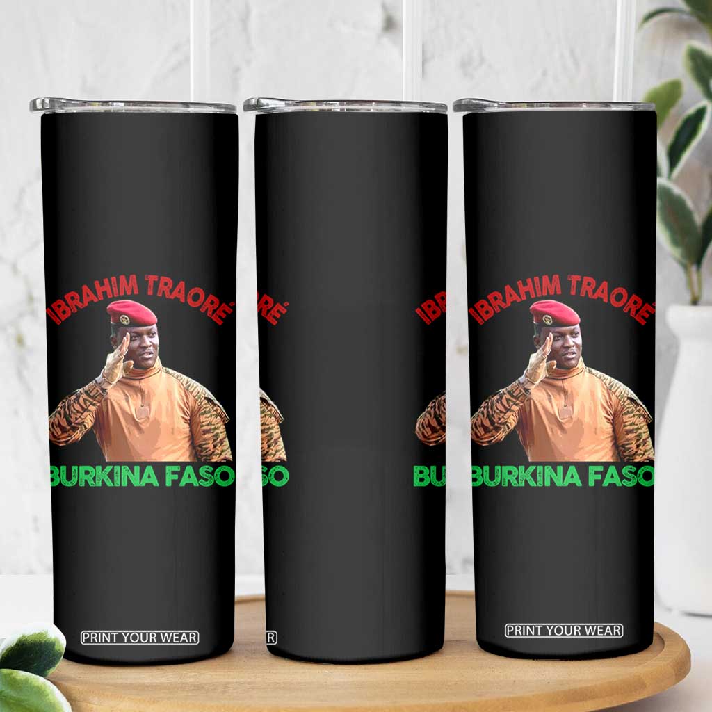 Burkina Faso Ibrahim Traoré Thomas Sankara Skinny Tumbler TS10 Print Your Wear