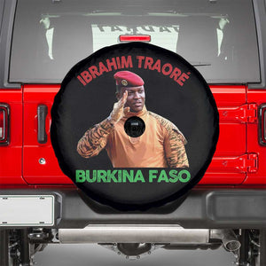 Burkina Faso Ibrahim Traoré Thomas Sankara Spare Tire Cover TS10 Black Print Your Wear