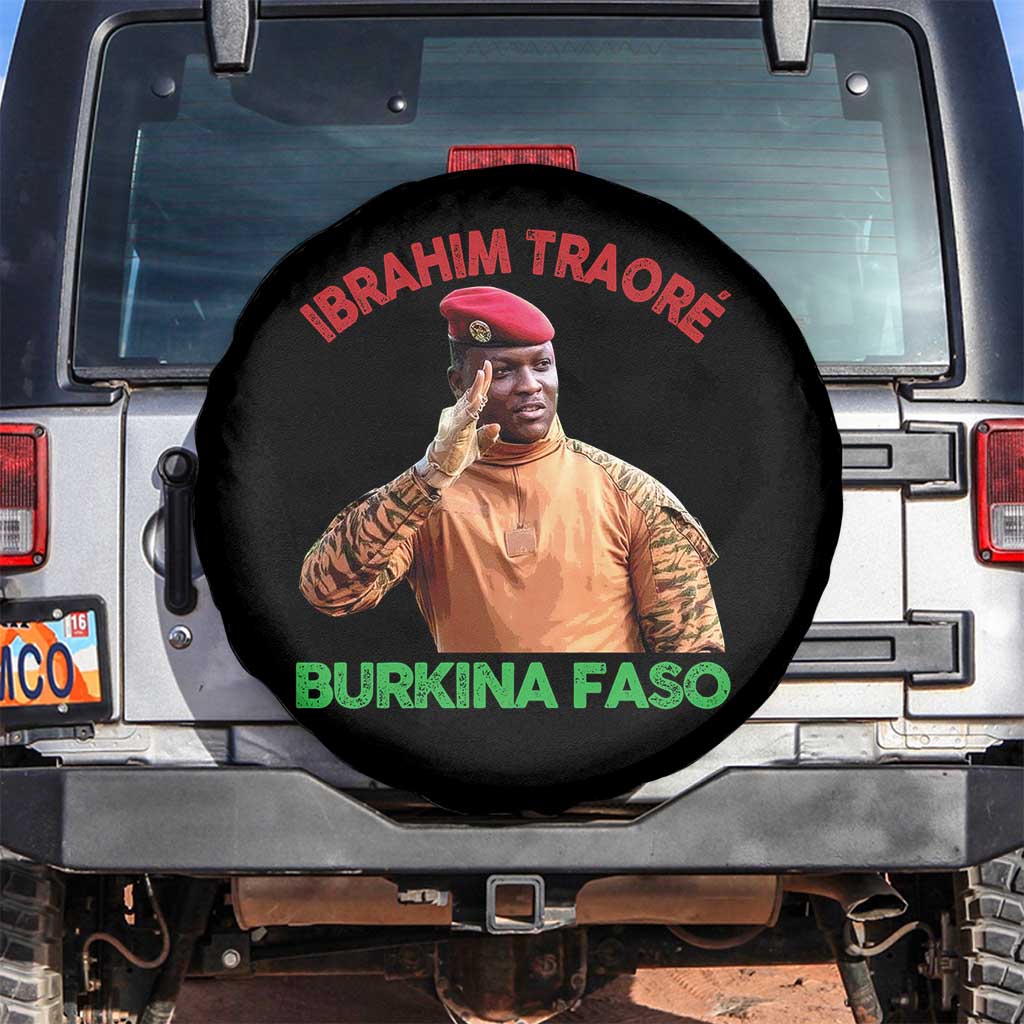 Burkina Faso Ibrahim Traoré Thomas Sankara Spare Tire Cover TS10 No hole Black Print Your Wear