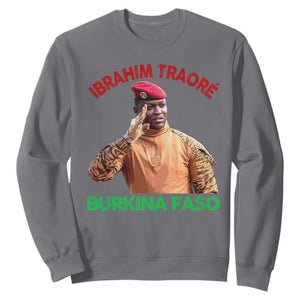 Burkina Faso Ibrahim Traoré Thomas Sankara Sweatshirt TS10 Charcoal Print Your Wear