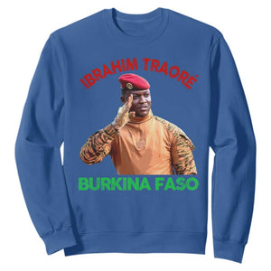 Burkina Faso Ibrahim Traoré Thomas Sankara Sweatshirt TS10 Royal Blue Print Your Wear