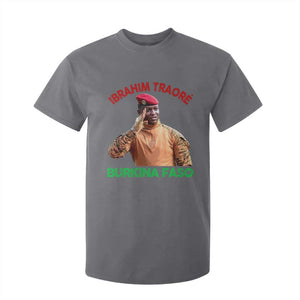 Burkina Faso Ibrahim Traoré Thomas Sankara T Shirt For Kid TS10 Charcoal Print Your Wear