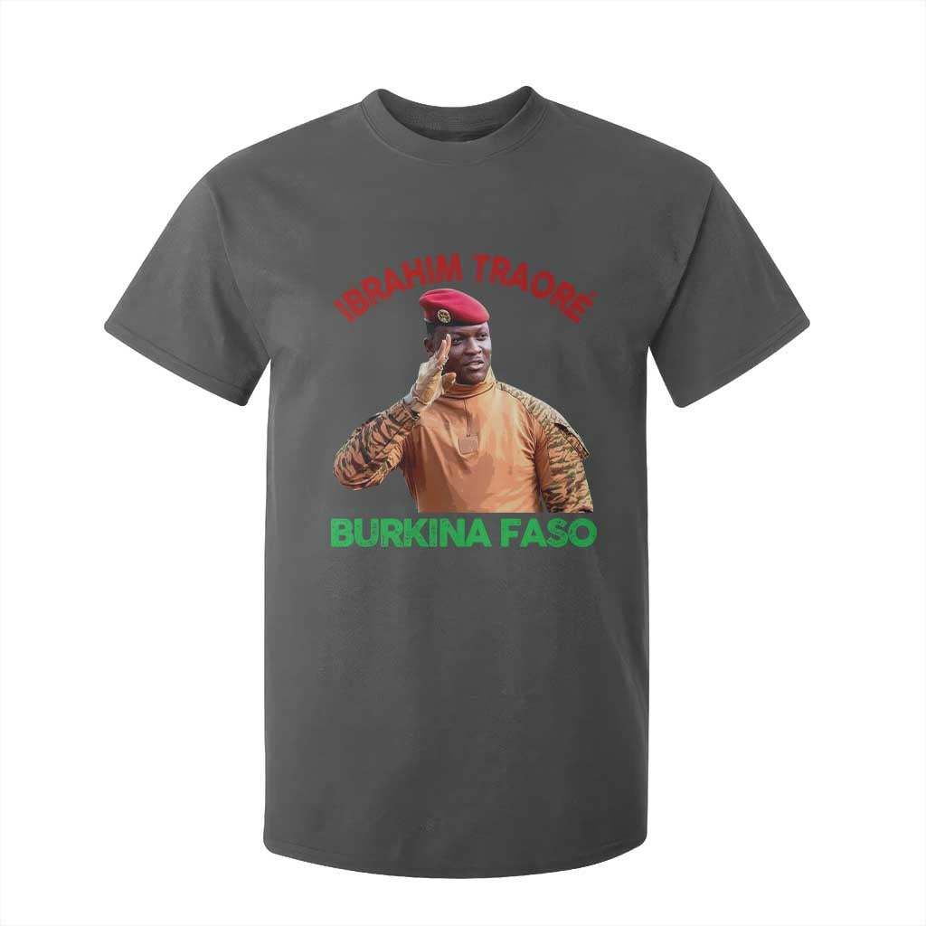 Burkina Faso Ibrahim Traoré Thomas Sankara T Shirt For Kid TS10 Dark Heather Print Your Wear
